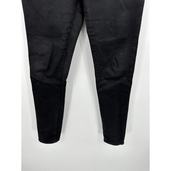 Old Navy Rockstar Mid Rise Black Jack Cotton Blend Jeans Women's Size 4 Petite - Picture 3 of 8